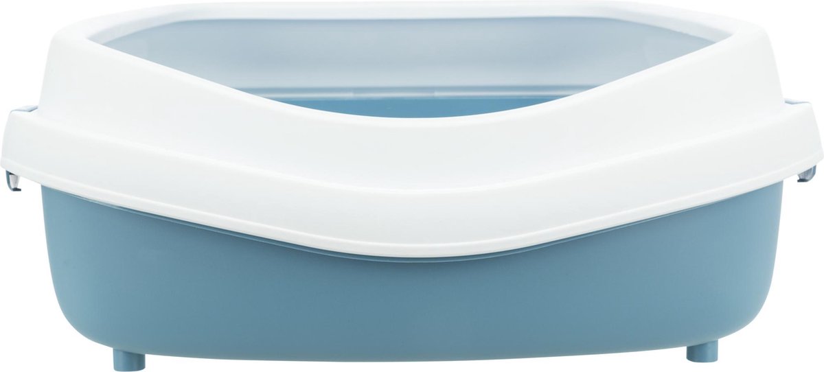  Trixie Kattenbak Primo Met Rand Blauw / Wit - XXL 71X56X25 CM