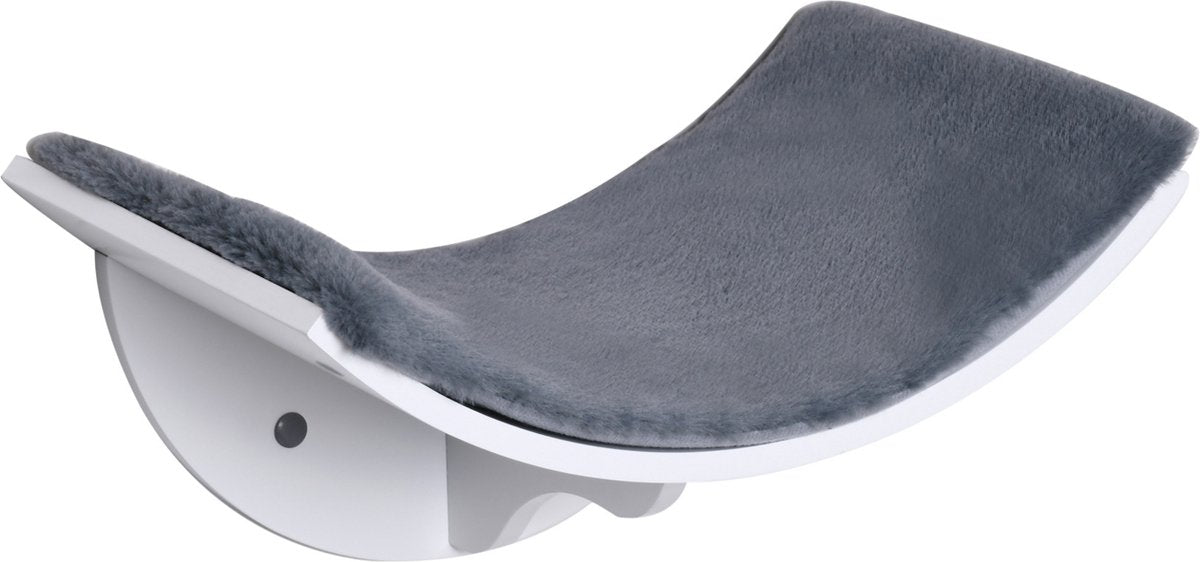 Merkloos Paws And Claws - Cat Shelf – Hangmat Kat – Kattenplank - Kattenbed - Wasbaar – Wandmontage – MDF - Wit