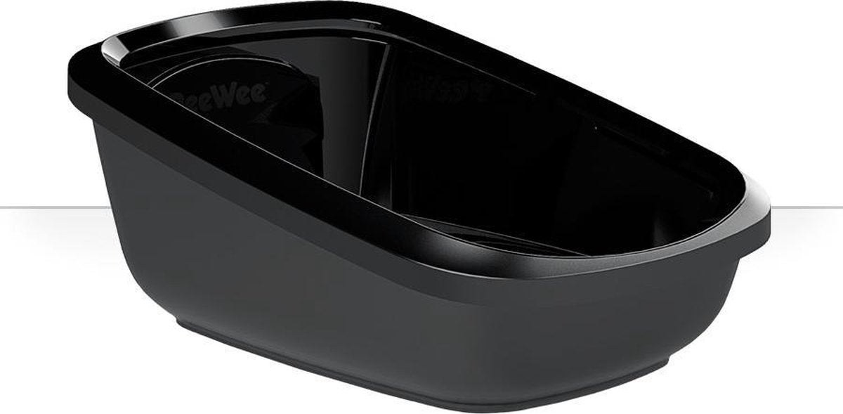  PeeWee EcoGranda Kattenbak XXL - Zwart/Antraciet - 66,5 X 48,5 X 28 Cm