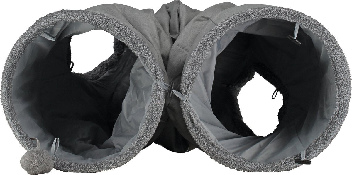  Kattentunnel Of Puppy Tunnel - 130x30 - Grijs - Speeltunnel
