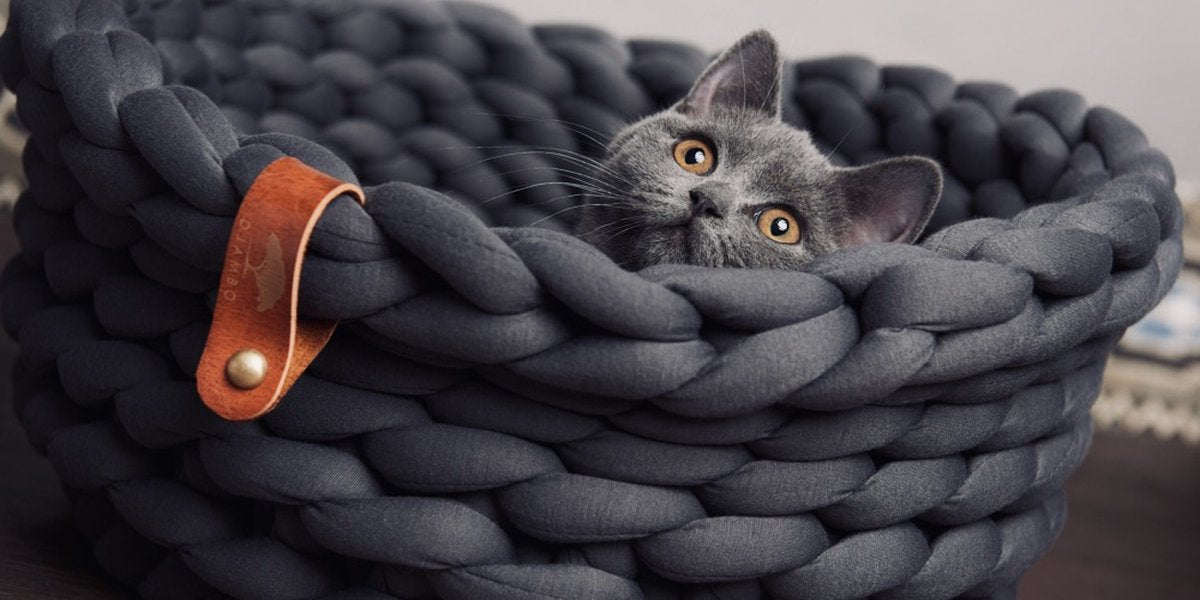  Djambo Kattenmanden, Gevlochten En Zachte Kattenbed, Comfortabel En Warm.