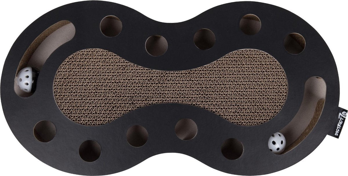  Interactief Design Krabspeelgoed Voor Katten Van Duurzaam Karton - District 70 SNAKE - Zwart