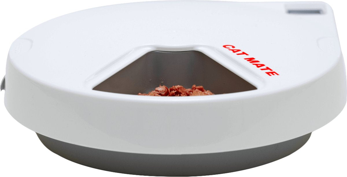  Cat Mate C300 - Automatische Voerbak – Voerbak – Voerautomaat - Voerbak Kat – Voerbak Hond - Voerbak Met Timer - Voerautomaat Kat - Voerautomaat Hond – Automatisch- Wit
