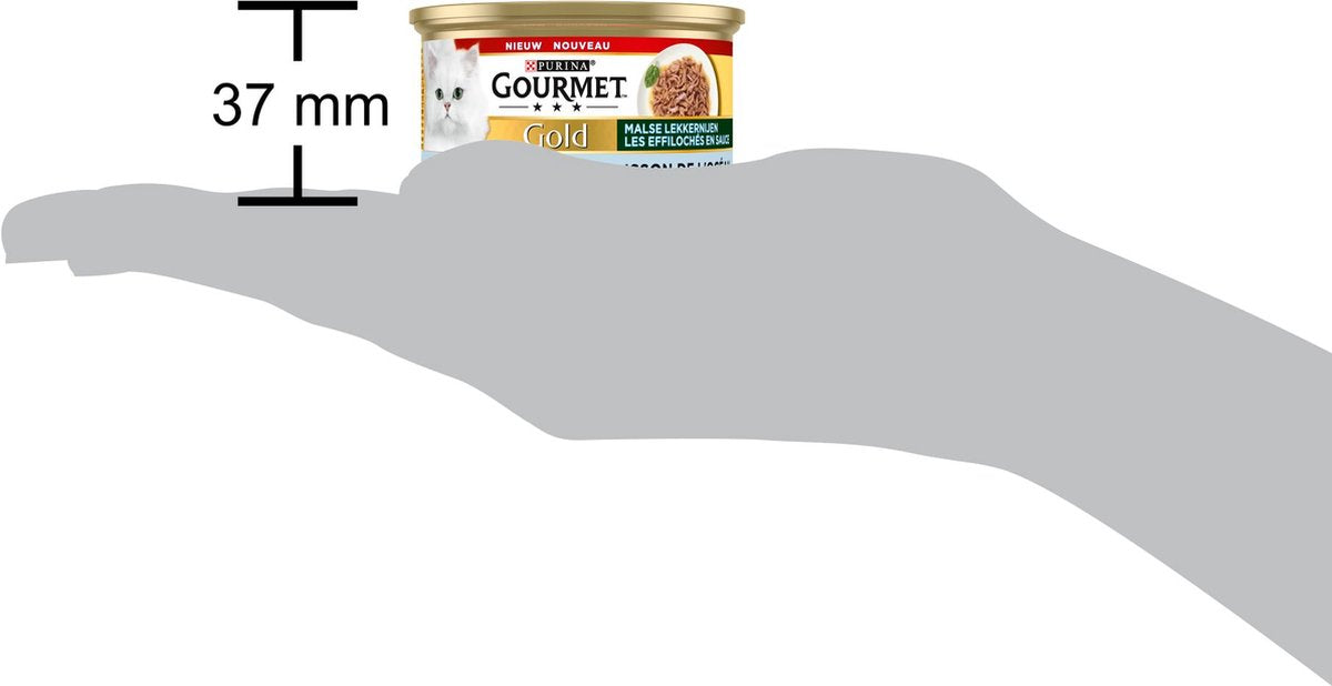  Gourmet Gold Malse Lekkernijen - Kattenvoer Natvoer – Met Zeevis – 24 X 85 Gr