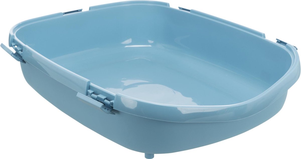  Trixie Kattenbak Primo Met Rand Blauw / Wit - XXL 71X56X25 CM