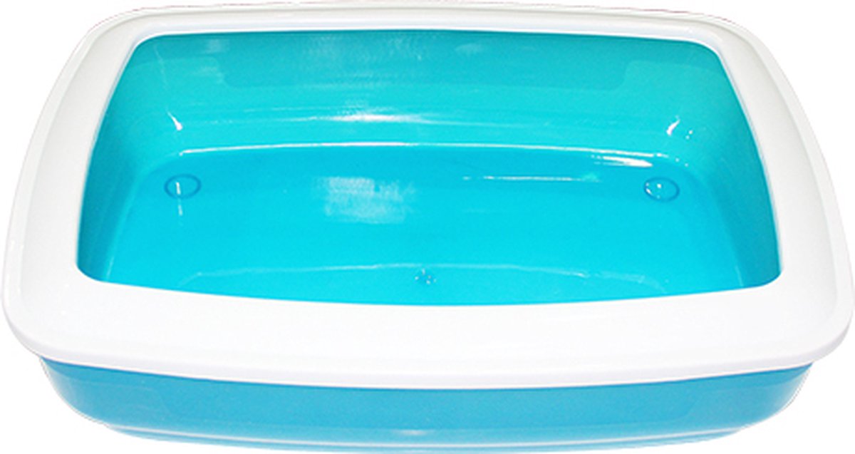  Pawise Kattenbak Laag Model - Open Kattenbak - Duurzaam En Gebruiksvriendelijk - 48x36 Cm - Plastic - Kleur Assorti