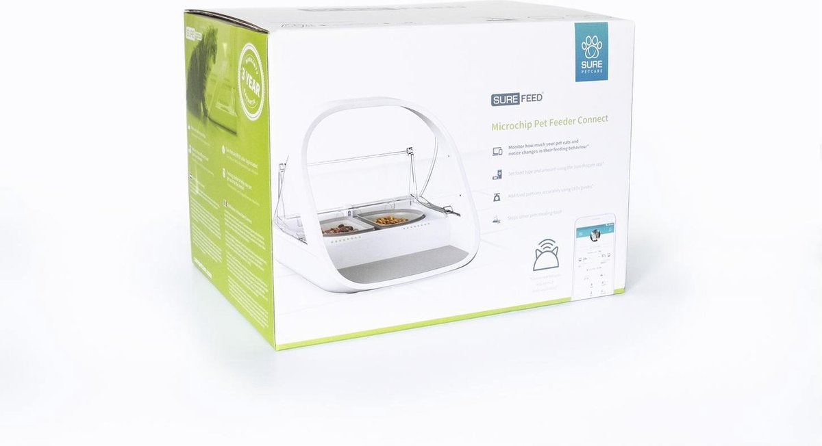  Surefeed Microchip Voerbak Connect Wit - - 21.5x22.7x31 (hxbxd) Cm