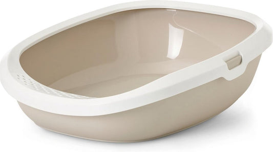  Savic Gizmo Kattenbak - Mokka/Wit - 52 X 39.5 X 15 Cm