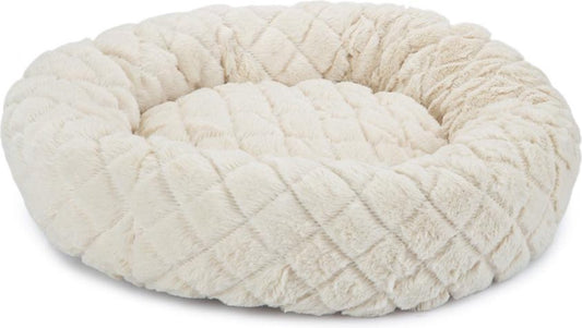  Beeztees Levisa - Kattenmand - Pluche - Beige - 43x43x13 Cm