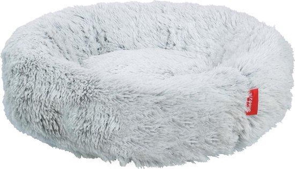  Snoozle Kattenmand - Zacht En Luxe Poezenmand - Kattenmandje Rond - Wasbaar - 60cm - Wolf Grey