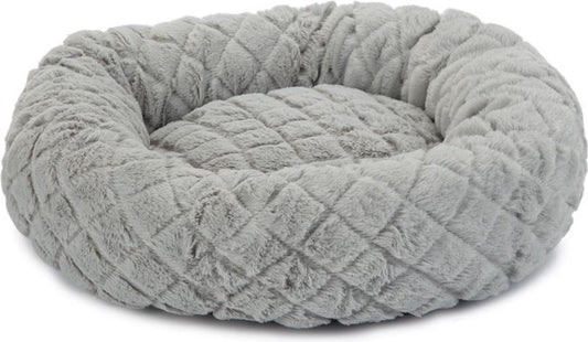  Beeztees Levisa - Kattenmand - Pluche - Grijs - 43x43x13 Cm