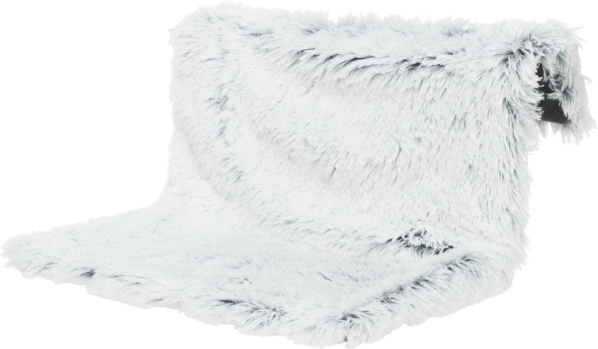  Trixie Radiator Hangmat Harvey Langhaar Pluche / Velours Wit Zwart - 45X31X26 CM