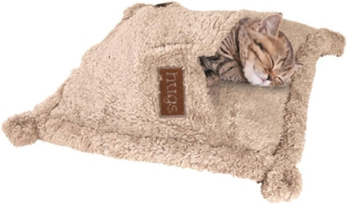  Happy Pet Hugs Snuggle Kattenslaapzak - Grijs - 50 X 50 Cm