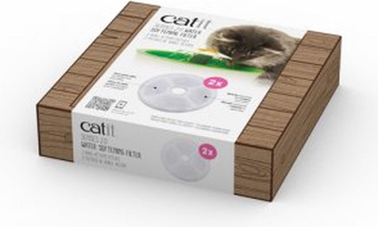  Catit Filters Triple Action 2 Pack - Kanttendrinkbak - 4 X 14.5 X 17.5 Cm Wit