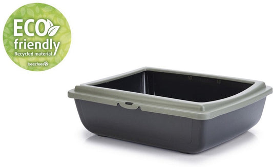  Beeztees Juliet Eco – Kattenbak – Groen/Zwart – 48x38x14 Cm