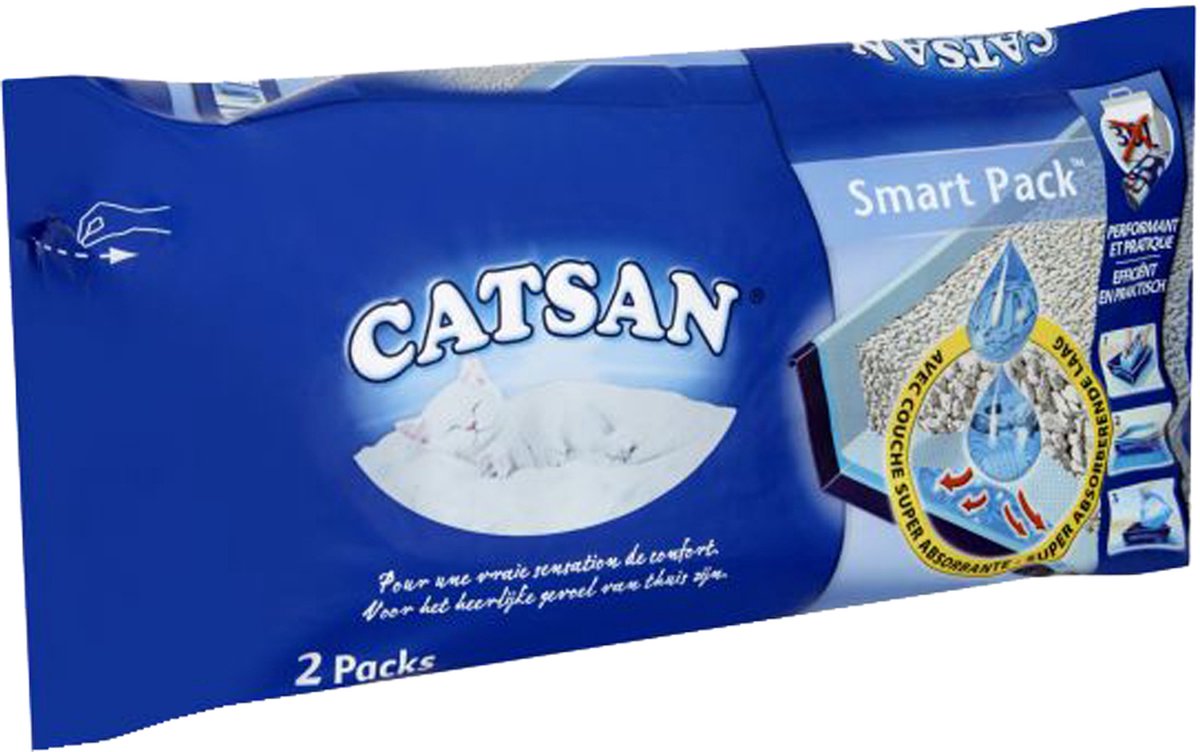  Catsan Smart Pack Kattenbakvulling - 2 X 4 L