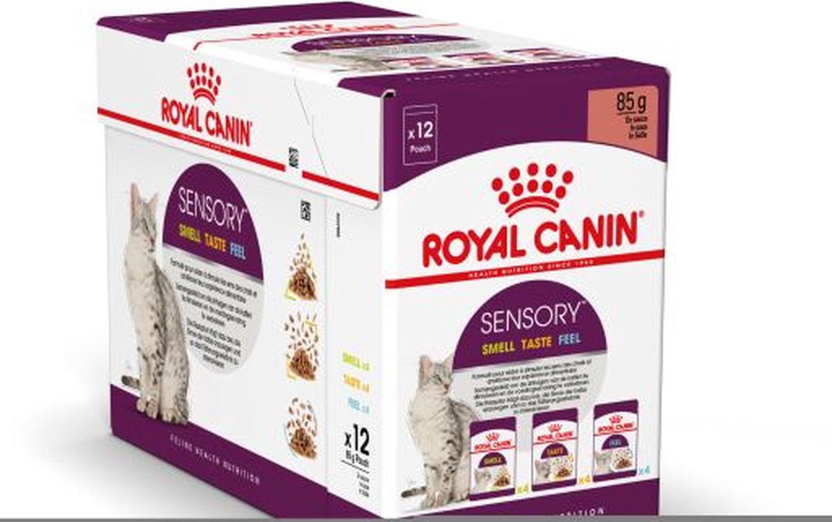  Royal Canin Sensory Multipack Mix - In Gravy - Kattenvoer - 12x85 G