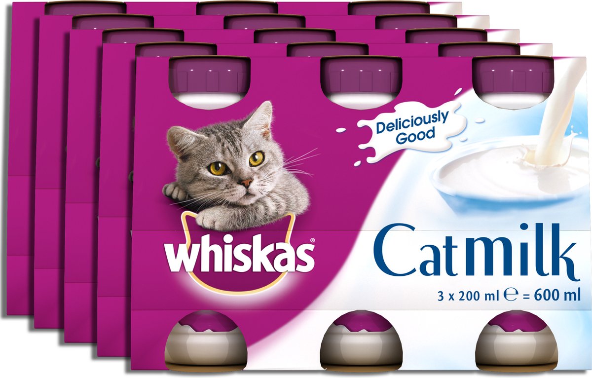  Whiskas Katten Melk - 15 Flesjes X 200 Ml