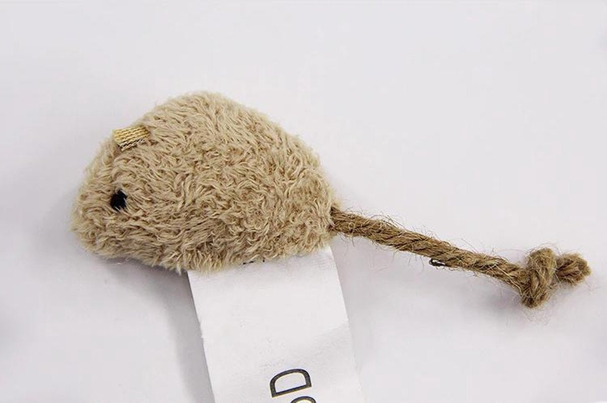 Merkloos EPIN | Katten Speelgoed | Speelmuisjes Set | Speelmuis | Pluche Speelmuizen | 3 Stuks