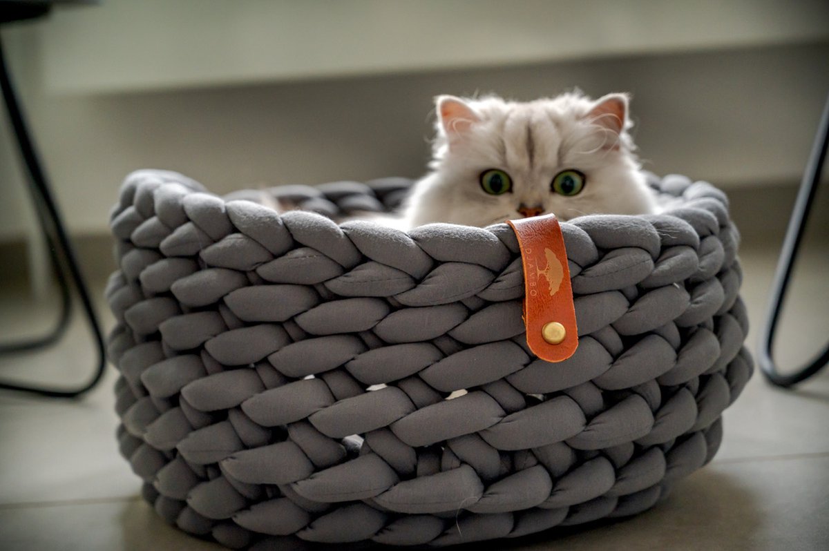  Djambo Kattenmanden, Gevlochten En Zachte Kattenbed, Comfortabel En Warm.