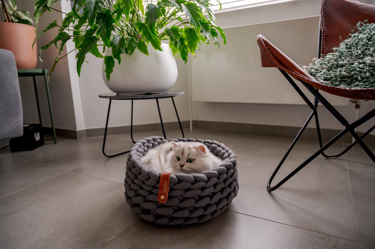  Djambo Kattenmanden, Gevlochten En Zachte Kattenbed, Comfortabel En Warm.