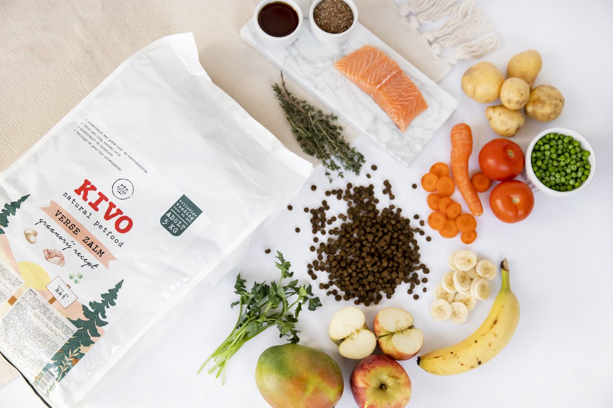  Kivo Petfood Kattenbrokken Verse Zalm - 5 Kg - Graanvrij
