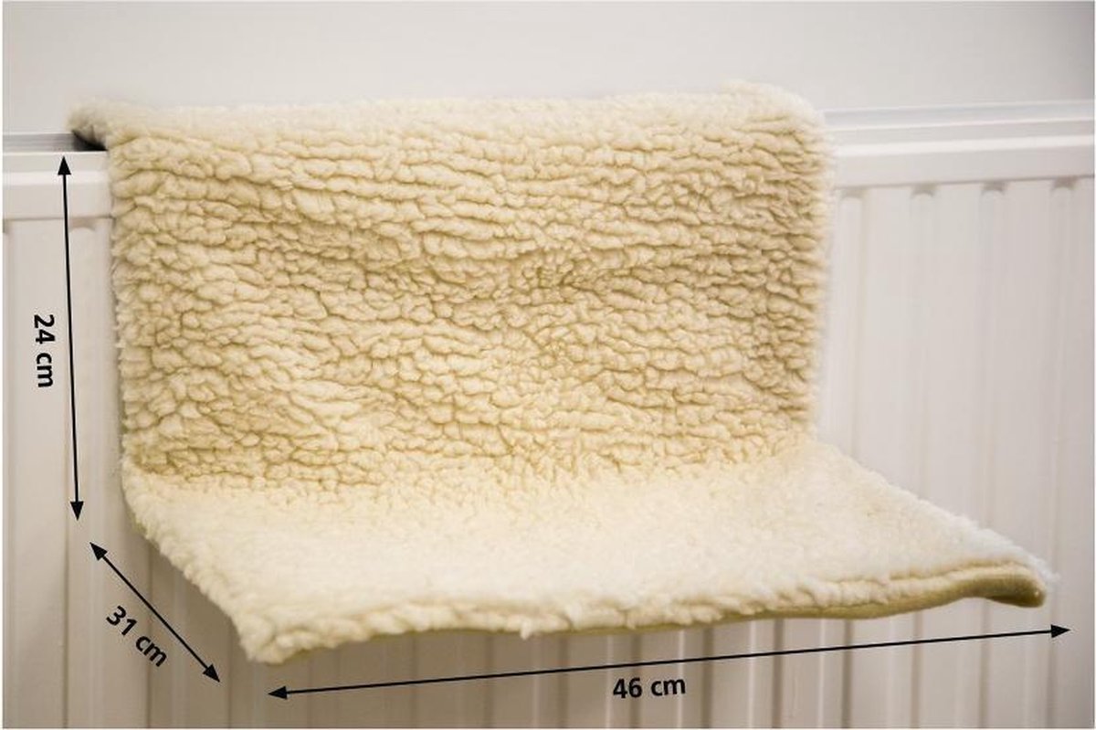  Beeztees - Kattenhangmat - Creme - 46x31x24 Cm