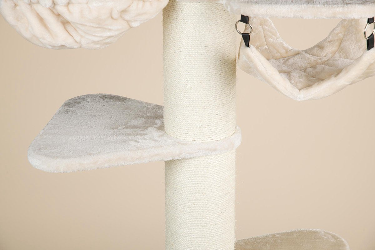  Krabpaal Plafondhoog Voor Grote Katten Maine Coon Tower Crown Crème Beige Van RHRQuality