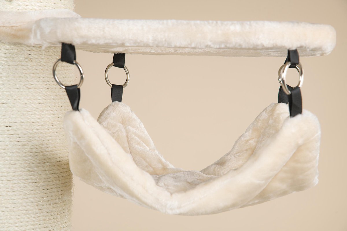  Krabpaal Plafondhoog Voor Grote Katten Maine Coon Tower Crown Crème Beige Van RHRQuality