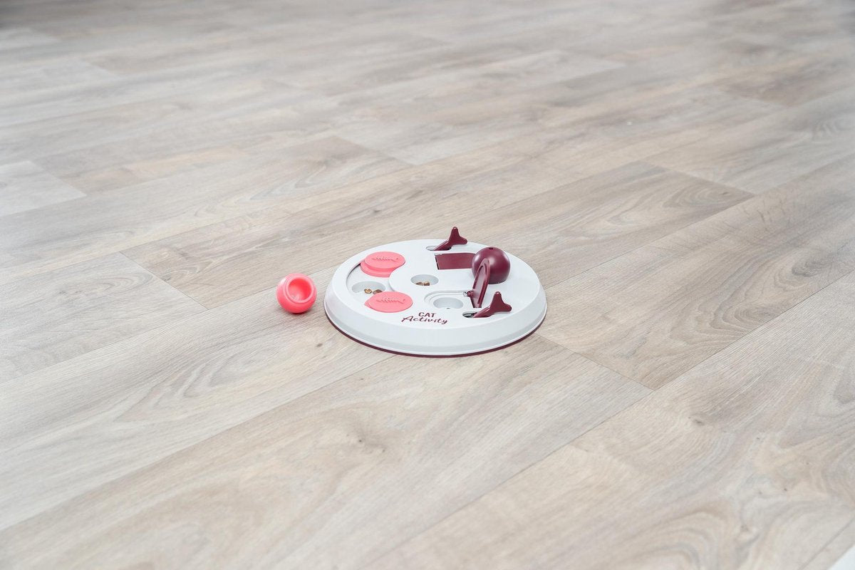  Trixie Cat Activity Flip Board Bes / Roze / Lichtgrijs 23x23 Cm
