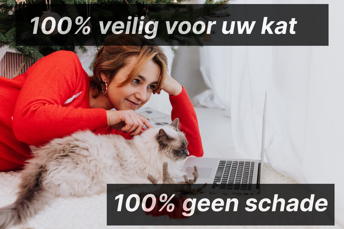  SHATY® Anti Krab Katten - Katten Anti Krab - 8 XL Vellen - Meubelbescherming - Bankbescherming - Krabpaal - Krabplank - Anti Scratch - Tegen Krabben - Plakzijde - Geen Punaises Nodig -Transparant - 43.2 X 30.5 Cm - Incl GRATIS Katten Kam