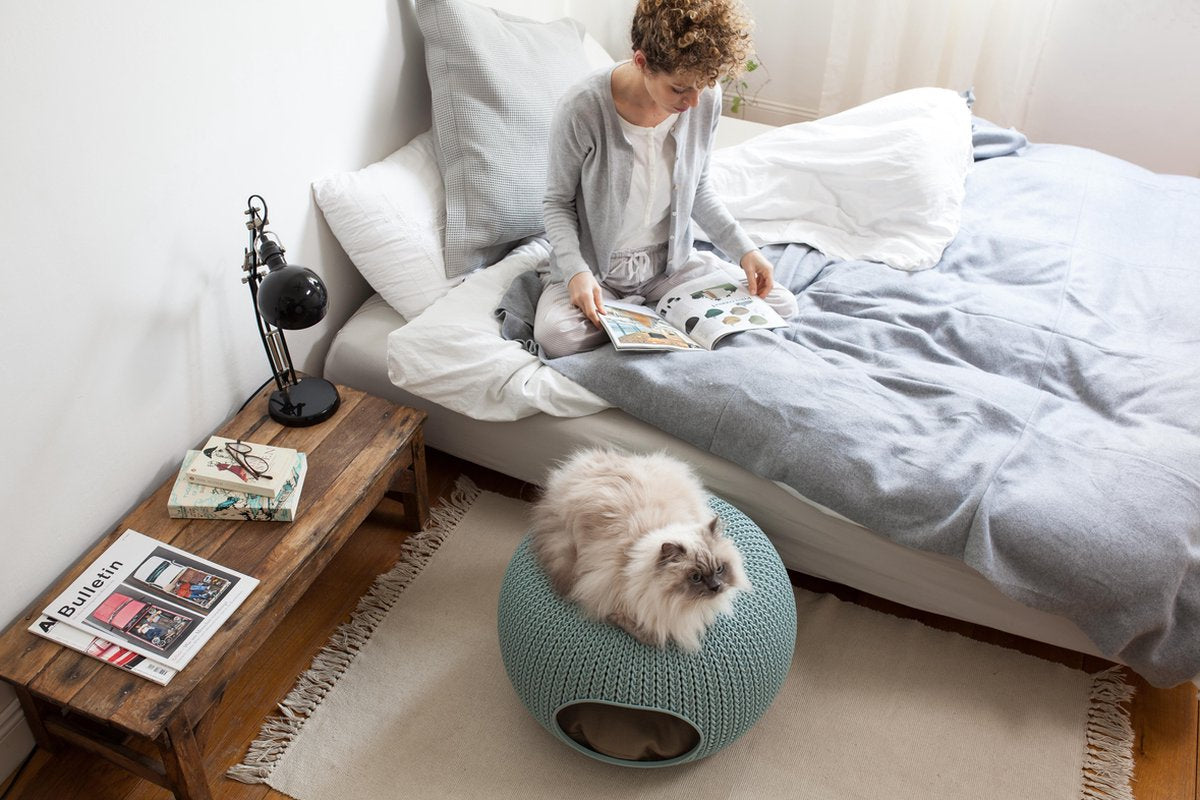  Curver Cozy Pet Home - Kattenmand - Crème - Ø 55 Cm