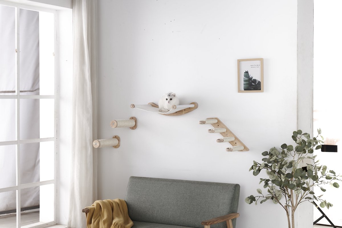  Klimmuur Kat XXL Editie - Krabpaal - Katten Klimmuur - Katten Klim Wand - Met Hangmat