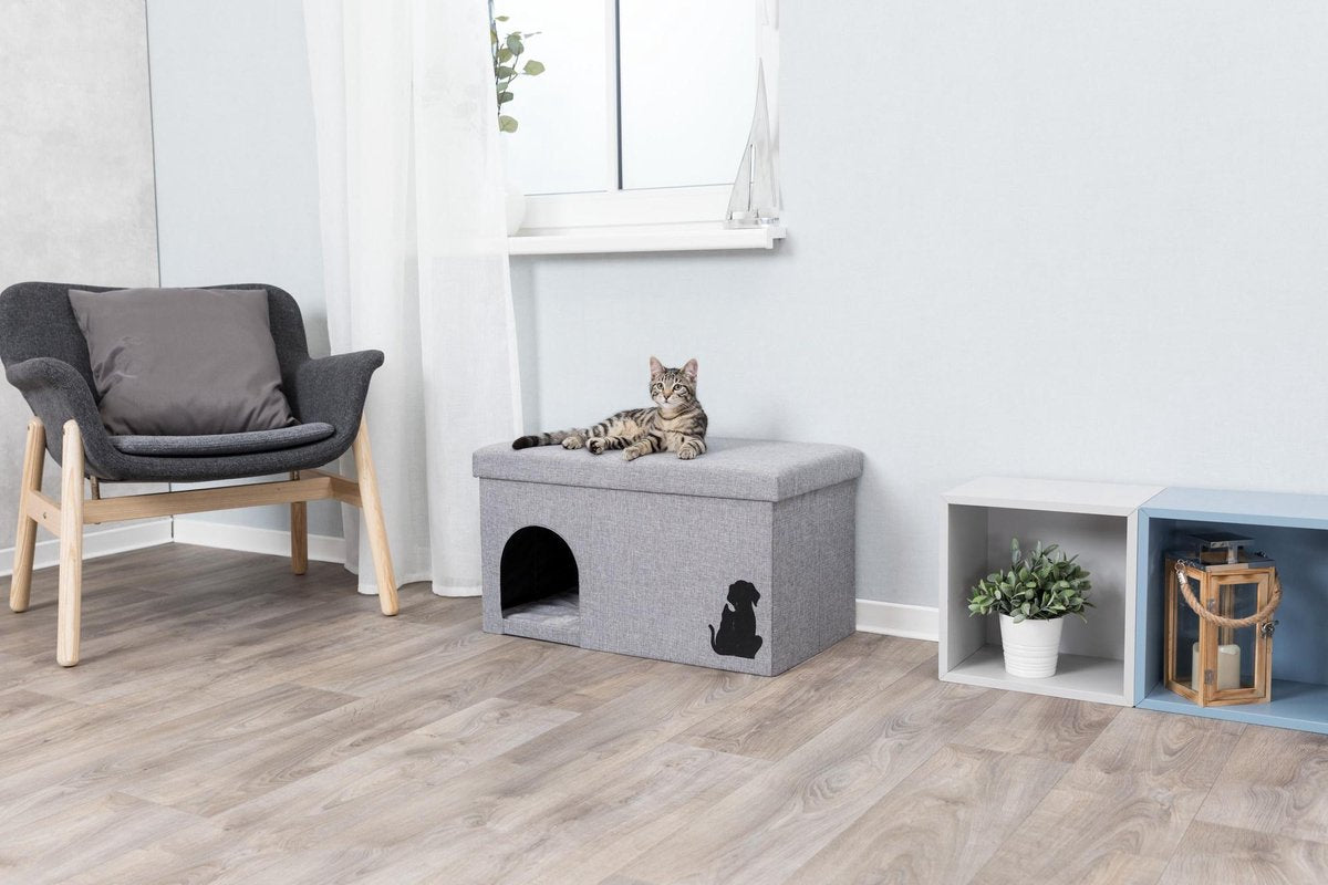  Trixie Kattenhuis Kimy Grijs 70X40X40 CM