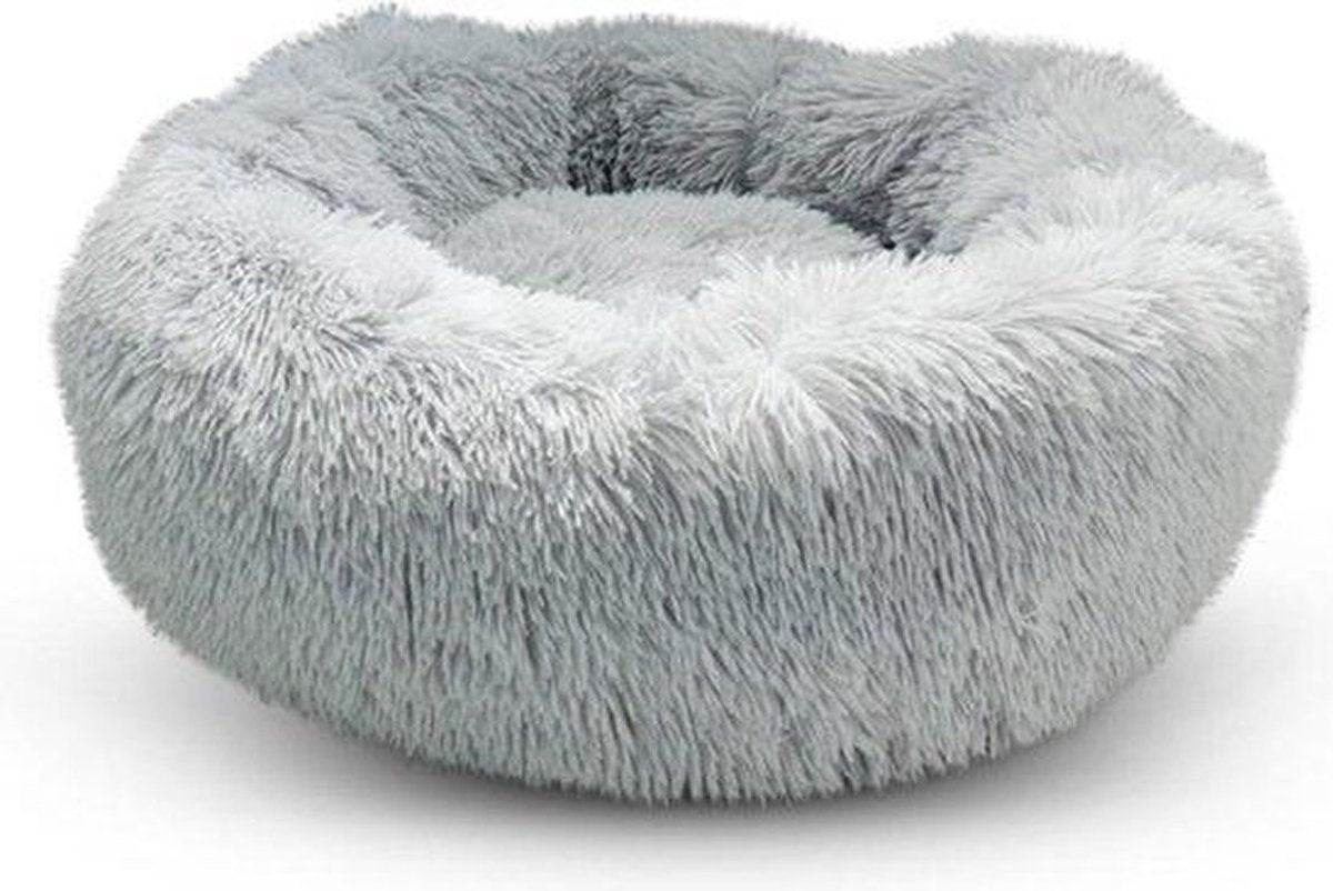  Snoozle Kattenmand - Zacht En Luxe Poezenmand - Kattenmandje Rond - Wasbaar - 100cm - XXL - Lichtgrijs