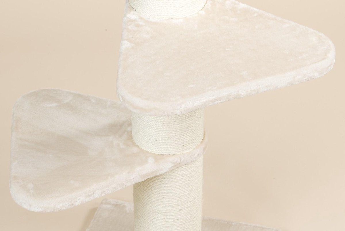  RHR Quality Royalty Krabpaal - Crème/wit - 60 X 60 X 155 Cm