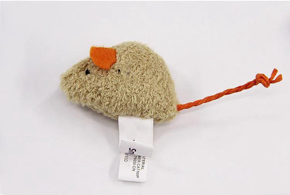 Merkloos EPIN | Katten Speelgoed | Speelmuisjes Set | Speelmuis | Pluche Speelmuizen | 3 Stuks