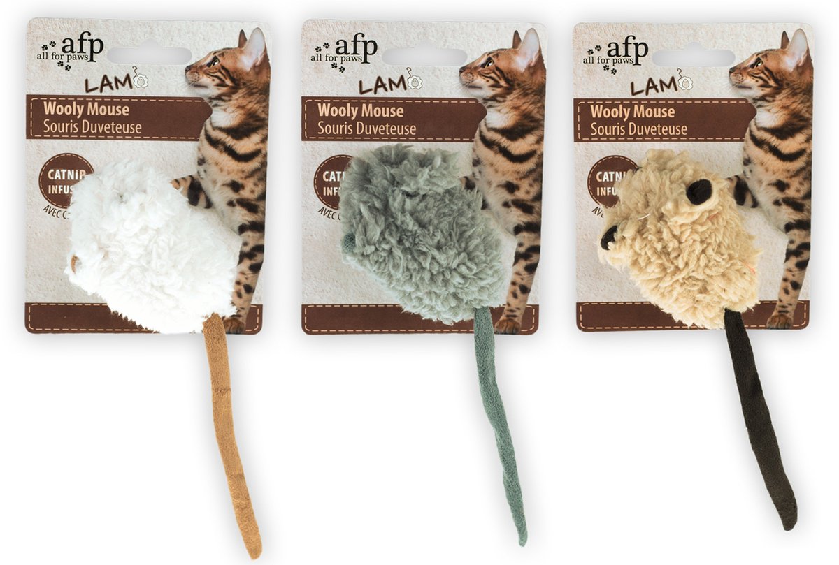  All For Paws Catnip Wooly Mouse
