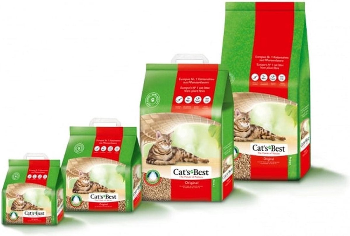  Cat's Best Öko Plus - Kattenbakvulling - 40 Ltr