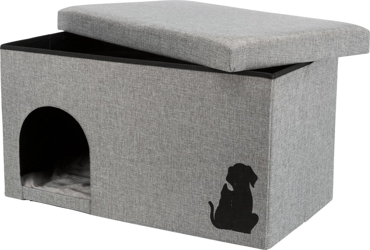  Trixie Kattenhuis Kimy Grijs 70X40X40 CM