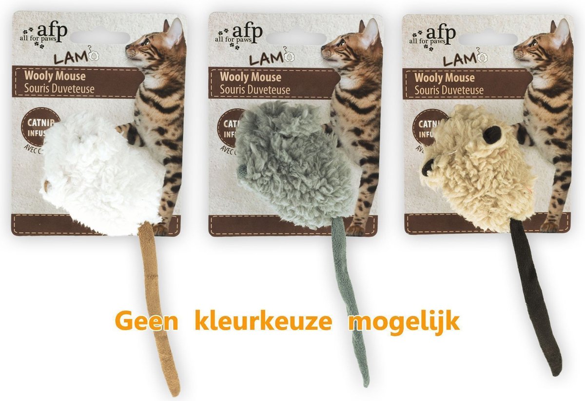  All For Paws Catnip Wooly Mouse