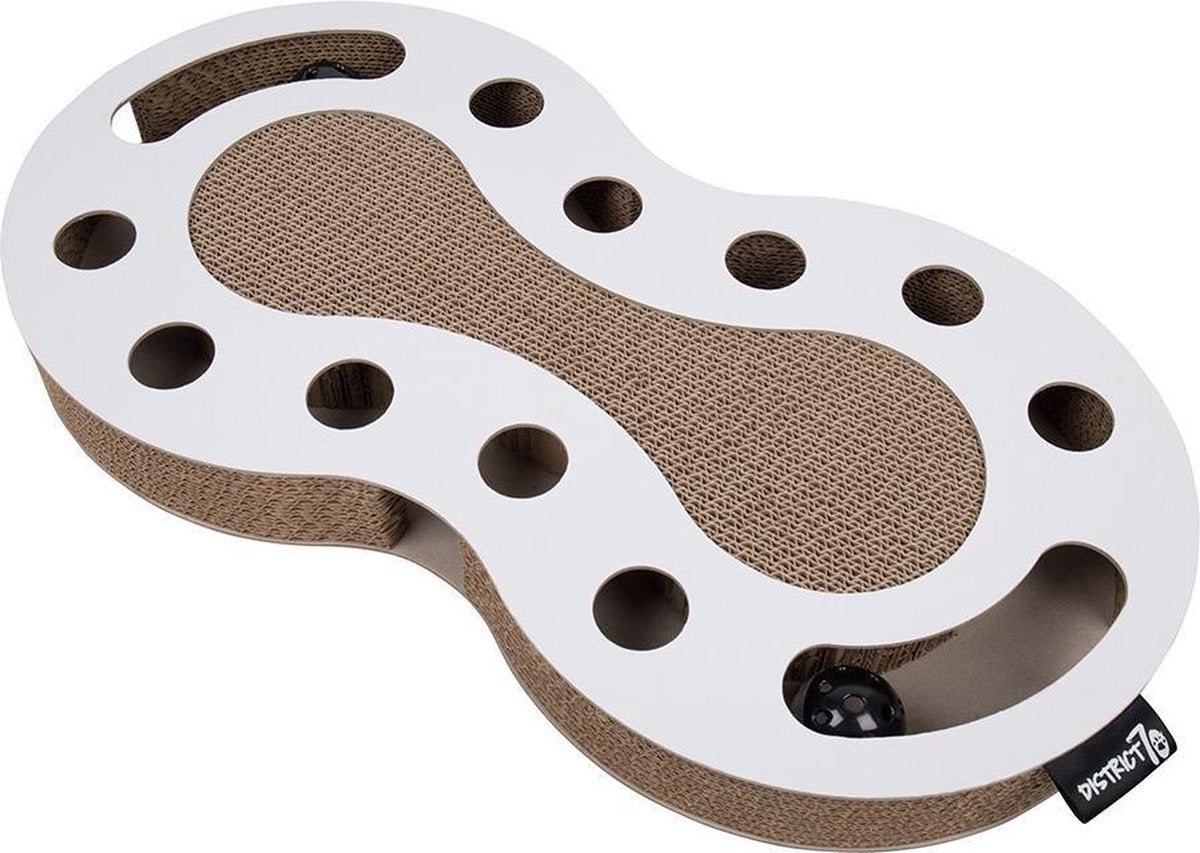  Interactief Design Krabspeelgoed Voor Katten Van Duurzaam Karton - District 70 SNAKE - Zwart