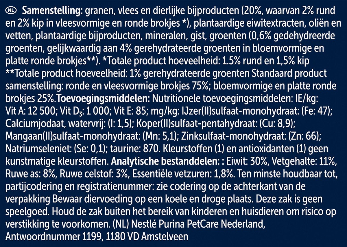  Felix Meaty Sensations - Katten Droogvoer - Rund, Kip &amp; Groenten - 4kg