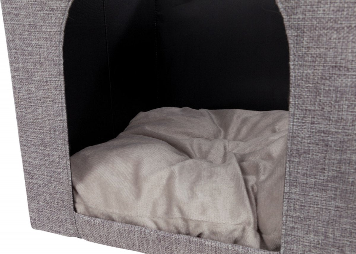  Trixie Kattenmand Iglo Ella Grijs - 33X33X37 CM