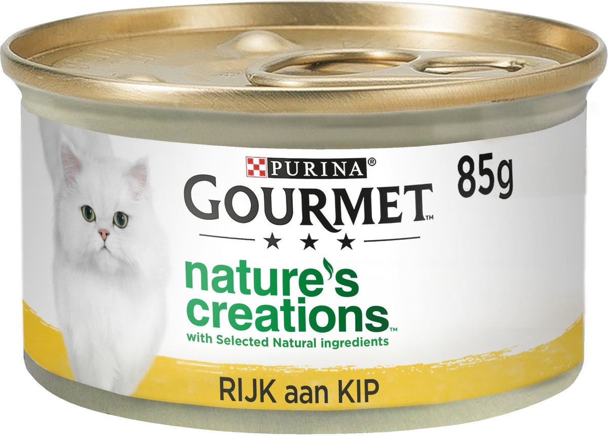  Gourmet Nature's Creations - Kattenvoer Natvoer - Kip - 24 X 85