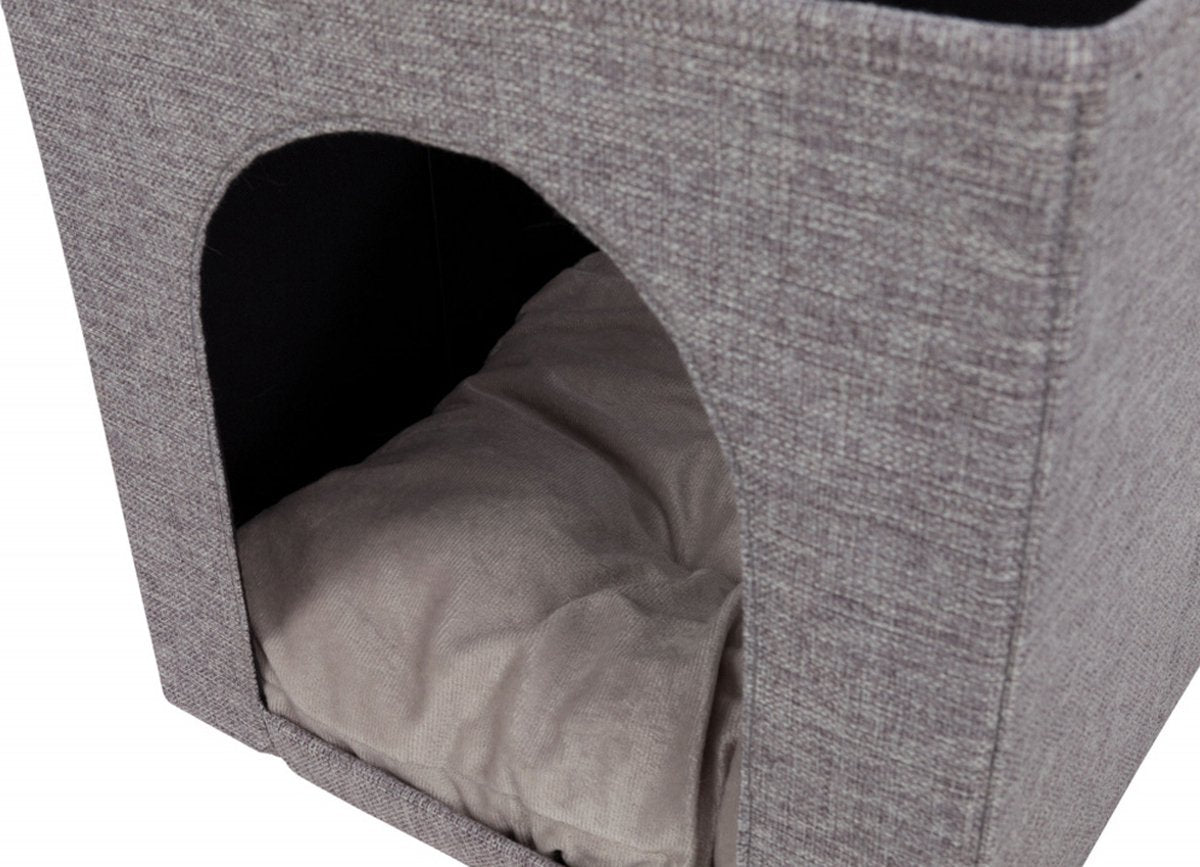  Trixie Kattenmand Iglo Ella Grijs - 33X33X37 CM