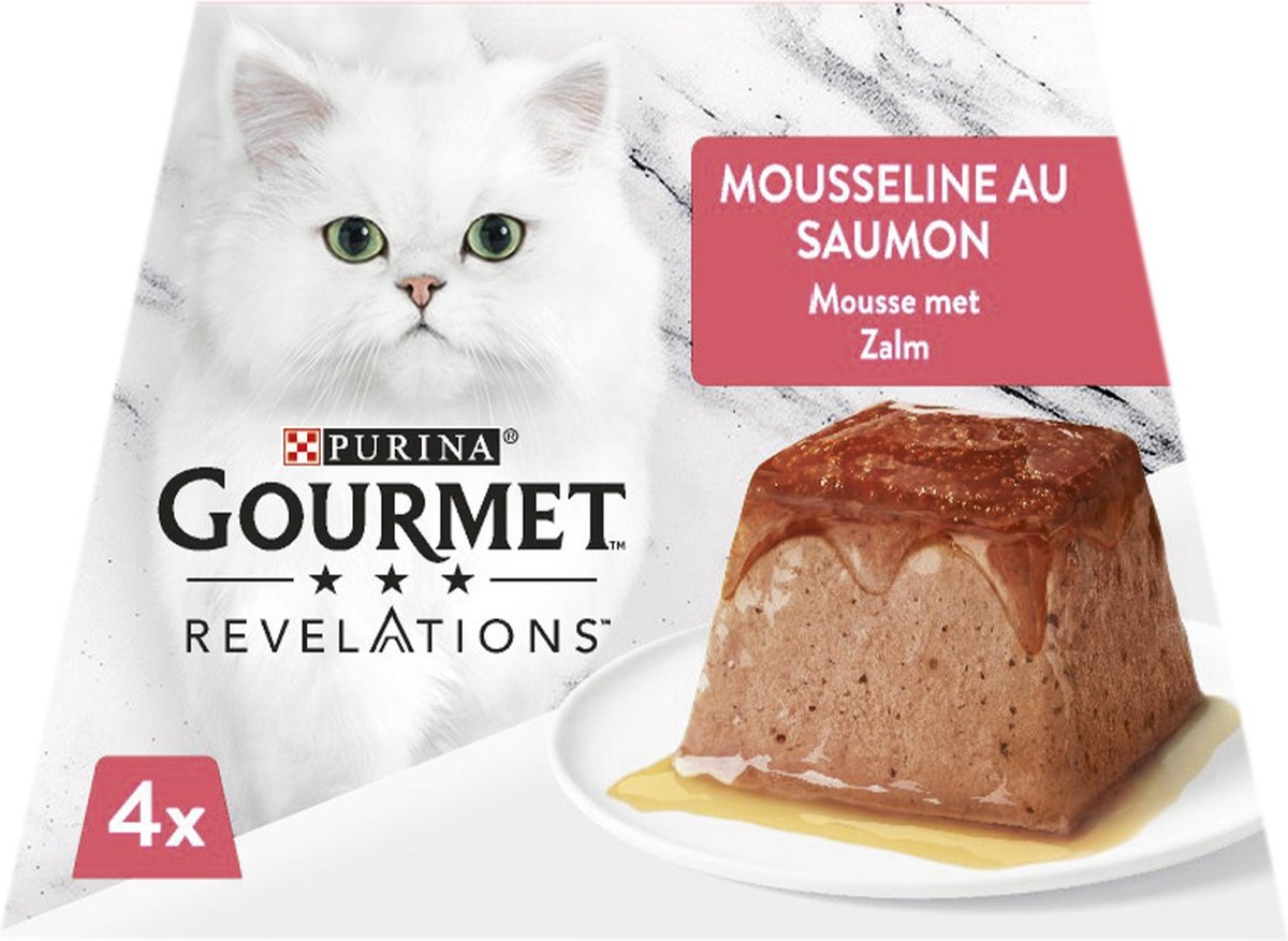  Gourmet Revelations Mousse - Kattenvoer Natvoer - Zalm - 24 X 57 G