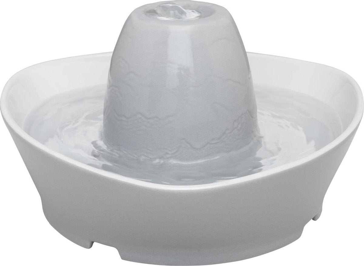  PetSafe® Streamside Ceramic Pet Fountain - Keramische Drinkfontein Voor Katten En Kleine Honden - Water Borrelt Zacht Over De Toren - Door Het Design Van Alle Kanten Bereikbaar - 1,8 Liter - PetSafe Streamside
