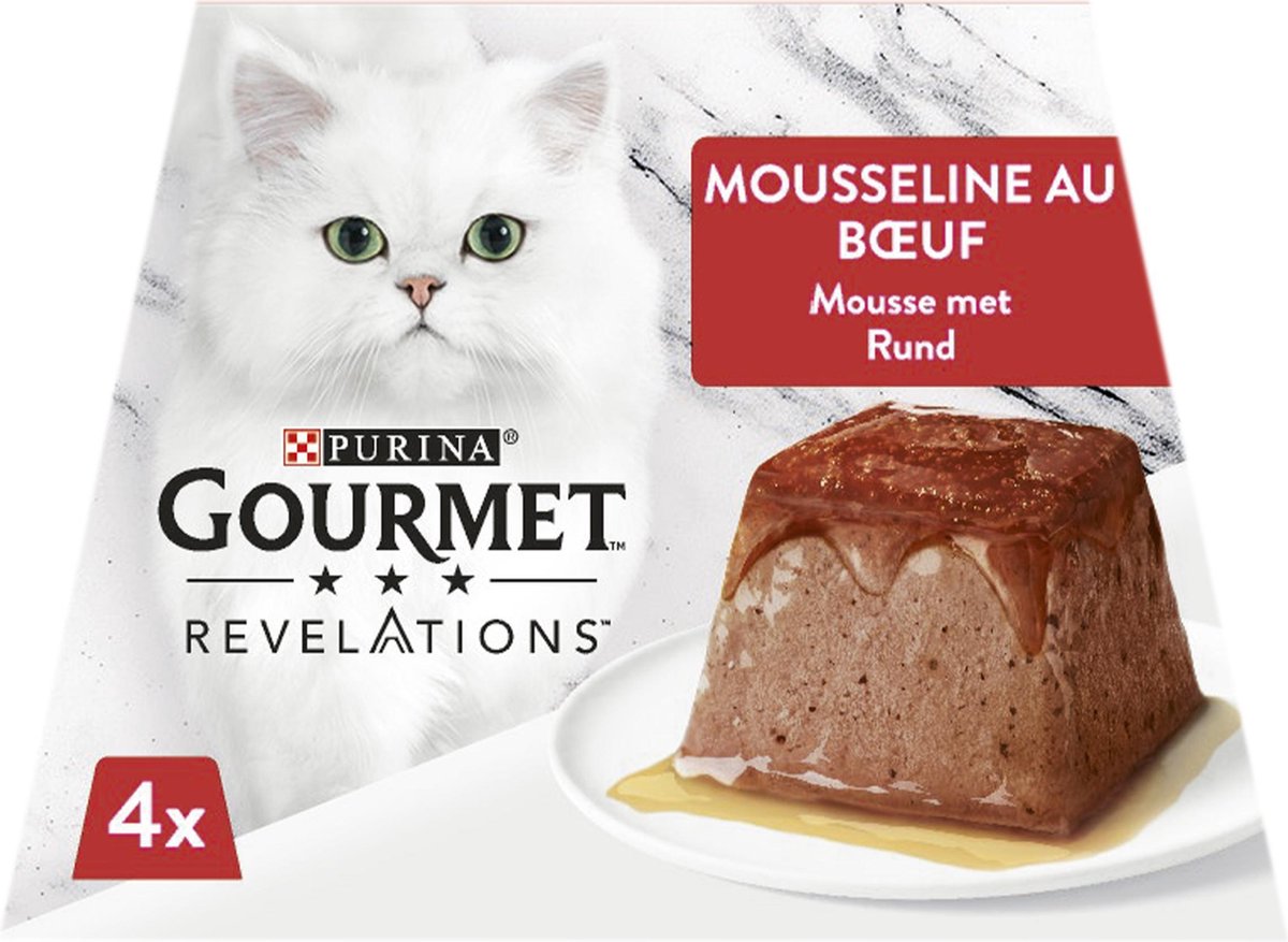  Gourmet Revelations Mousse - Kattenvoer Natvoer - Rund - 24 X 57 G