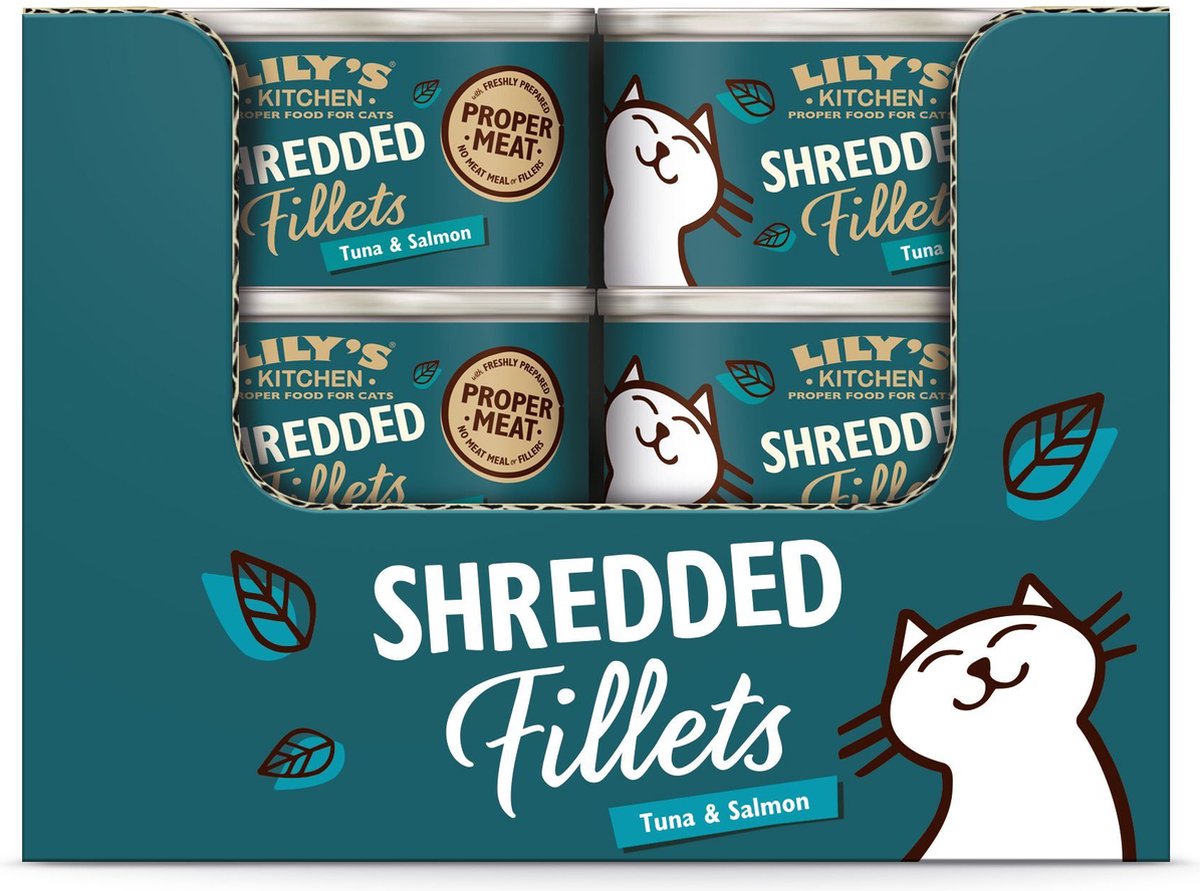  Lily's Kitchen Tuna &amp; Salmon Shredded Fillets - 24X70 GR